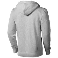   Arora hooded full zip sweater, Male, Knit of 80% Cotton and 20% Polyester, brushed on the inside, Grey melange, L