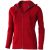 Arora hooded full zip ladies sweater, Female, Knit of 80% Cotton and 20% Polyester, brushed on the inside, Red, S