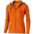 Arora hooded full zip ladies sweater, Female, Knit of 80% Cotton and 20% Polyester, brushed on the inside, Orange, S