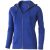 Arora hooded full zip ladies sweater, Female, Knit of 80% Cotton and 20% Polyester, brushed on the inside, Blue, S