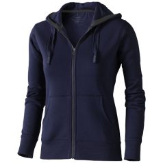   Arora hooded full zip ladies sweater, Female, Knit of 80% Cotton and 20% Polyester, brushed on the inside, Navy, M