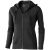 Arora hooded full zip ladies sweater, Female, Knit of 80% Cotton and 20% Polyester, brushed on the inside, Anthracite, XS