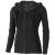 Arora hooded full zip ladies sweater, Female, Knit of 80% Cotton and 20% Polyester, brushed on the inside, solid black, M