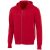 Cypress full zip hoody, Unisex, Knit of 52% Cotton and 48% Polyester, Red, XS