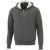 Cypress full zip hoody, Unisex, Knit of 52% Cotton and 48% Polyester, Heather Charcoal, XS