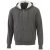 Cypress full zip hoody, Unisex, Knit of 52% Cotton and 48% Polyester, Heather Charcoal, XXS