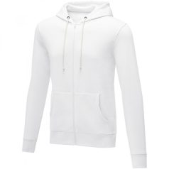  Theron men’s full zip hoodie, Male, Knit of 50% Cotton and 50% Polyester, 240 g/m2, White, Male, EVE06-38229010