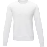   Zenon men’s crewneck sweater, Male, Knit of 50% Cotton and 50% Polyester, 240 g/m2, White, Male, EVE06-38231010