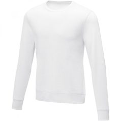   Zenon men’s crewneck sweater, Male, Knit of 50% Cotton and 50% Polyester, 240 g/m2, White, Male, EVE06-38231011