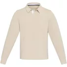 Tricou cu maneca lunga, Polo, Casual, Unisex, Elevate, 2410E19011, Bumbac, Crem oatmeal