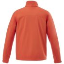 Maxson softshell jacket, Male, Mechanical stretch woven of 100% Polyester bonded to micro fleece of 100% Polyester with waterproof, breathable membrane and water repellent finish, Orange, XS
