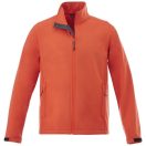 Maxson softshell jacket, Male, Mechanical stretch woven of 100% Polyester bonded to micro fleece of 100% Polyester with waterproof, breathable membrane and water repellent finish, Orange, S