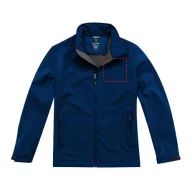   Maxson softshell jacket, Male, Mechanical stretch woven of 100% Polyester bonded to micro fleece of 100% Polyester with waterproof, breathable membrane and water-repellent finish, Navy, XS