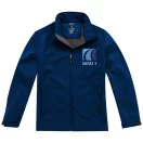 Maxson softshell jacket, Male, Mechanical stretch woven of 100% Polyester bonded to micro fleece of 100% Polyester with waterproof, breathable membrane and water-repellent finish, Navy, XXL