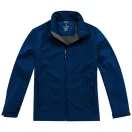 Maxson softshell jacket, Male, Mechanical stretch woven of 100% Polyester bonded to micro fleece of 100% Polyester with waterproof, breathable membrane and water-repellent finish, Navy, XXL