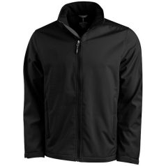   Maxson softshell jacket, Male, Mechanical stretch woven of 100% Polyester bonded to micro fleece of 100% Polyester with waterproof, breathable membrane and water-repellent finish, solid black, XL