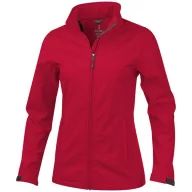   Maxson softshell ladies jacket, Female, Mechanical stretch woven of 100% Polyester bonded to micro fleece of 100% Polyester with waterproof, breathable membrane and water-repellent finish, Red, S
