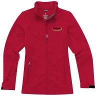   Maxson softshell ladies jacket, Female, Mechanical stretch woven of 100% Polyester bonded to micro fleece of 100% Polyester with waterproof, breathable membrane and water-repellent finish, Red, S