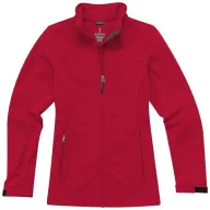   Maxson softshell ladies jacket, Female, Mechanical stretch woven of 100% Polyester bonded to micro fleece of 100% Polyester with waterproof, breathable membrane and water-repellent finish, Red, S