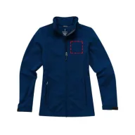   Maxson softshell ladies jacket, Female, Mechanical stretch woven of 100% Polyester bonded to micro fleece of 100% Polyester with waterproof, breathable membrane and water-repellent finish, Navy, XS