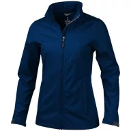   Maxson softshell ladies jacket, Female, Mechanical stretch woven of 100% Polyester bonded to micro fleece of 100% Polyester with waterproof, breathable membrane and water-repellent finish, Navy, S