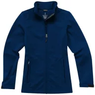   Maxson softshell ladies jacket, Female, Mechanical stretch woven of 100% Polyester bonded to micro fleece of 100% Polyester with waterproof, breathable membrane and water-repellent finish, Navy, S