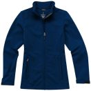 Maxson softshell ladies jacket, Female, Mechanical stretch woven of 100% Polyester bonded to micro fleece of 100% Polyester with waterproof, breathable membrane and water-repellent finish, Navy, L
