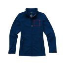 Maxson softshell ladies jacket, Female, Mechanical stretch woven of 100% Polyester bonded to micro fleece of 100% Polyester with waterproof, breathable membrane and water-repellent finish, Navy, L