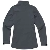   Maxson softshell ladies jacket, Female, Mechanical stretch woven of 100% Polyester bonded to micro fleece of 100% Polyester with waterproof, breathable membrane and water-repellent finish, Storm Grey, M