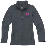   Maxson softshell ladies jacket, Female, Mechanical stretch woven of 100% Polyester bonded to micro fleece of 100% Polyester with waterproof, breathable membrane and water-repellent finish, Storm Grey, XL