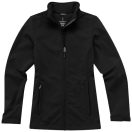 Maxson softshell ladies jacket, Female, Mechanical stretch woven of 100% Polyester bonded to micro fleece of 100% Polyester with waterproof, breathable membrane and water-repellent finish, solid black, M