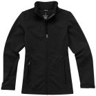 Maxson softshell ladies jacket, Female, Mechanical stretch woven of 100% Polyester bonded to micro fleece of 100% Polyester with waterproof, breathable membrane and water-repellent finish, solid black, M