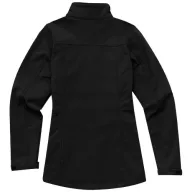  Maxson softshell ladies jacket, Female, Mechanical stretch woven of 100% Polyester bonded to micro fleece of 100% Polyester with waterproof, breathable membrane and water-repellent finish, solid black, XL