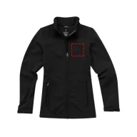   Maxson softshell ladies jacket, Female, Mechanical stretch woven of 100% Polyester bonded to micro fleece of 100% Polyester with waterproof, breathable membrane and water-repellent finish, solid black, XL