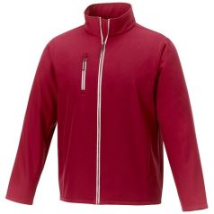   Orion men's softshell jacket, Mechanical stretch woven of 100% Polyester bonded with 100% Polyester micro fleece, Red, S