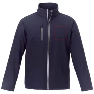   Orion men's softshell jacket, Mechanical stretch woven of 100% Polyester bonded with 100% Polyester micro fleece, Navy, L