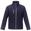 Orion men's softshell jacket, Mechanical stretch woven of 100% Polyester bonded with 100% Polyester micro fleece, Navy, XXL
