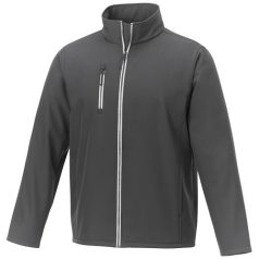   Orion men's softshell jacket, Mechanical stretch woven of 100% Polyester bonded with 100% Polyester micro fleece, Storm Grey, XXL