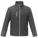 Orion men's softshell jacket, Mechanical stretch woven of 100% Polyester bonded with 100% Polyester micro fleece, Storm Grey, XXL