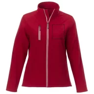   Orion women's softshell jacket, Mechanical stretch woven of 100% Polyester bonded with 100% Polyester micro fleece, Red, M