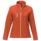 Orion women's softshell jacket, Mechanical stretch woven of 100% Polyester bonded with 100% Polyester micro fleece, Orange, XS