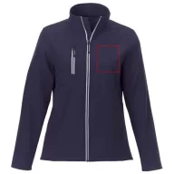   Orion women's softshell jacket, Mechanical stretch woven of 100% Polyester bonded with 100% Polyester micro fleece, Navy, XS