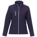Orion women's softshell jacket, Mechanical stretch woven of 100% Polyester bonded with 100% Polyester micro fleece, Navy, L