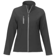   Orion women's softshell jacket, Mechanical stretch woven of 100% Polyester bonded with 100% Polyester micro fleece, Storm Grey, L