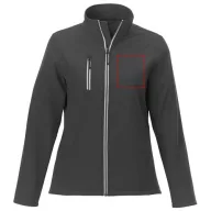   Orion women's softshell jacket, Mechanical stretch woven of 100% Polyester bonded with 100% Polyester micro fleece, Storm Grey, XXL