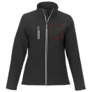 Orion women's softshell jacket, Mechanical stretch woven of 100% Polyester bonded with 100% Polyester micro fleece,  solid black, XS