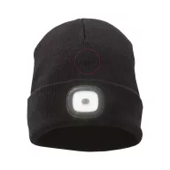   Caciula cu lumina led, unisex, Everestus, 20IAN980, Negru, Acril