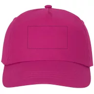Feniks 5 panel cap, Unisex, 100% Cotton twill, Pink