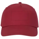 Feniks 5 panel cap, Unisex, 100% Cotton twill, Red