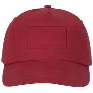 Feniks 5 panel cap, Unisex, 100% Cotton twill, Red